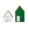 Glitzhome® Lighted St. Patrick's Wooden House Table Décor Set